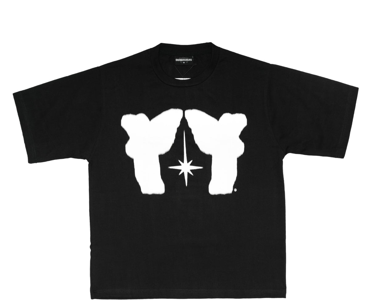 Twin Angel Tee Black